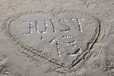 Juist 2013 in den Sand geschrieben.
