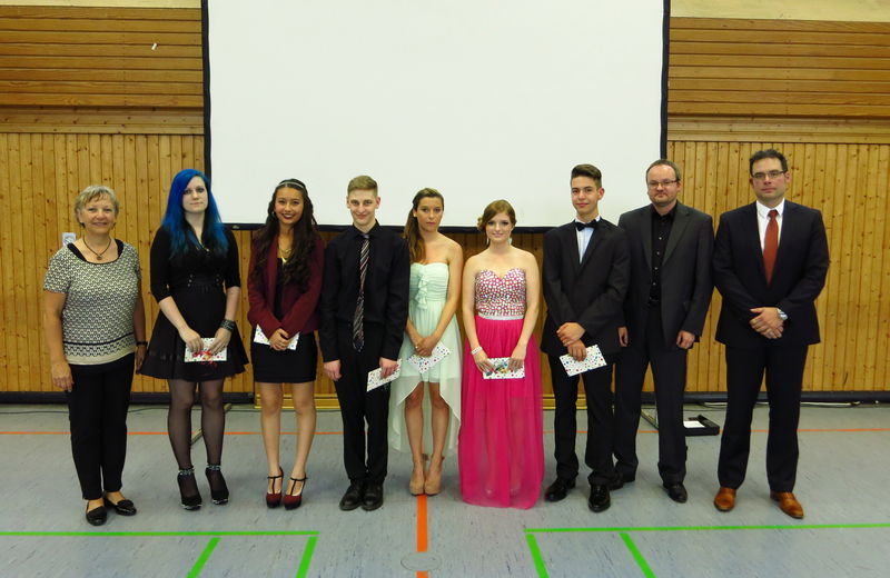 Die besten Absolventen der Solgrabenschule des Schuljahres 2013 / 2014